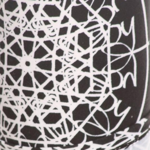 LEGGINGS DEPOT Black & White Web Halloween Full Length Leggings Size 12-20 NWT - Picture 4 of 4